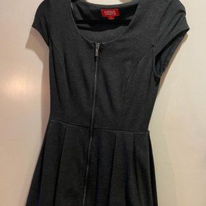 Zippered skater dress